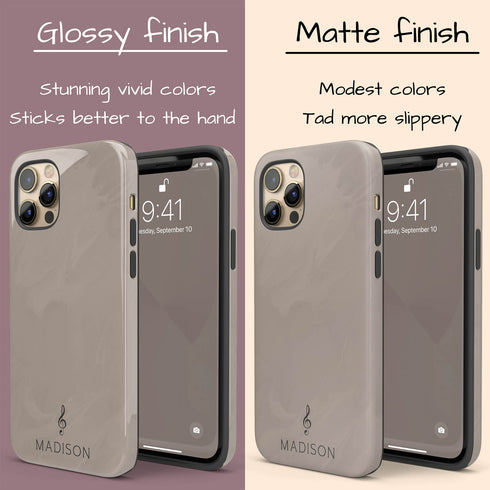 Custom G Clef Music Note Symbol iPhone Case